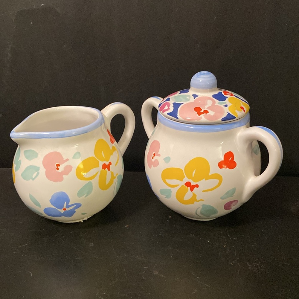 Sugar & Creamer Set Soleil by Ken Cornet Porta Raul Da Bernarda Portugal Floral